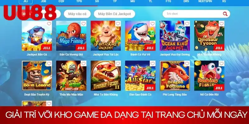 Giải trí với kho game đa dạng tại trang chủ mỗi ngày