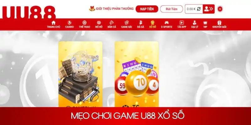 Mẹo chơi game UU88 dự đoán xổ số bất bại