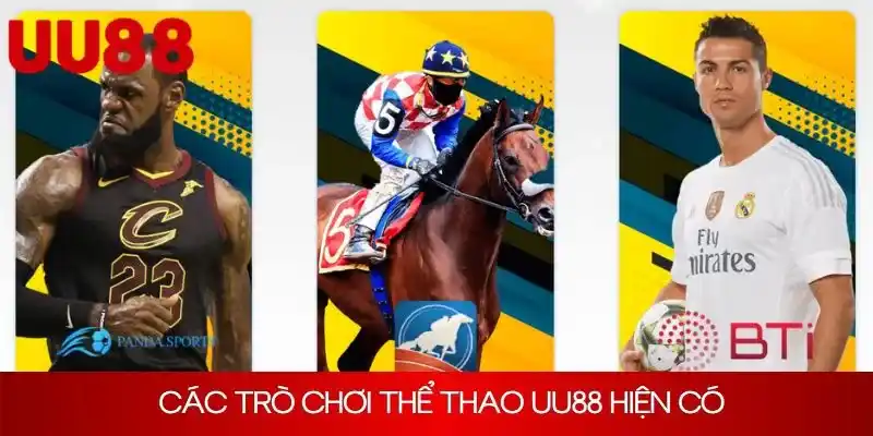 Những bộ môn thể thao UU88 hiện có